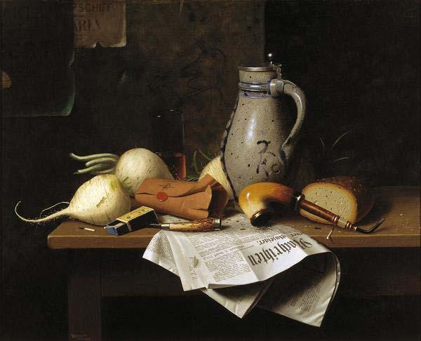 William Michael Harnett Munich Still Life oil painting image